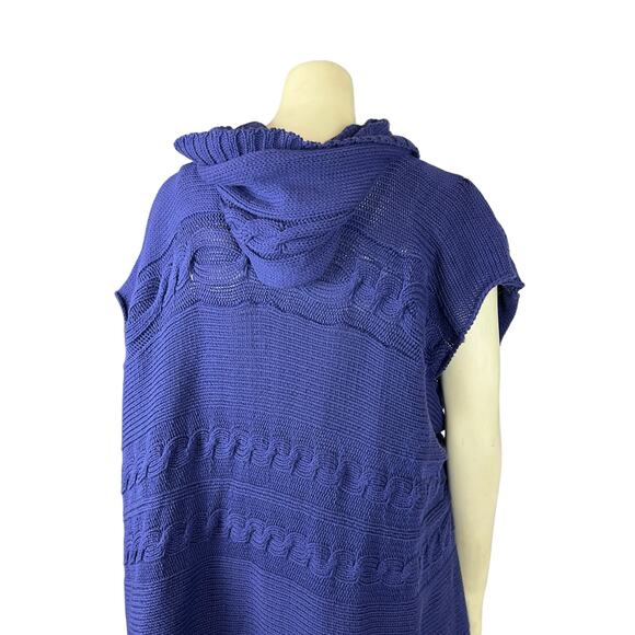 Pure Handknit Neiman Marcus sweater S / M Small Medium Cardigan Jacket Vest - Picture 12 of 12